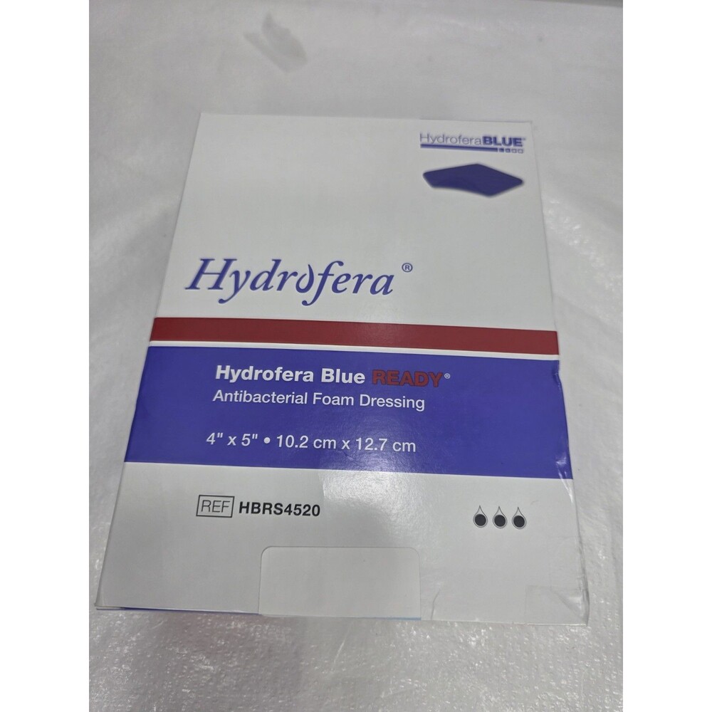 Hydrofera Blue Ready To Use 4x5 Inch, Box of 10, Exp 10/2026 Free Shipping